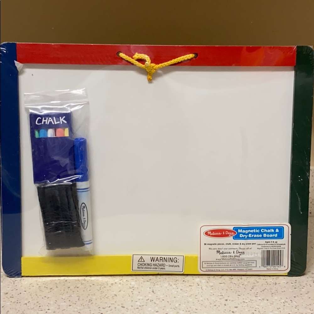 Melissa & Doug Magnetic Chalk & Dry Erase Board - Picture 2 of 3